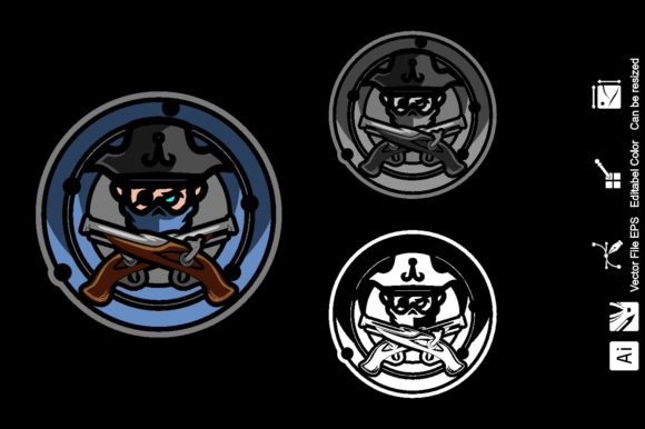 Black Pirate E-Sport Logo: Elevate Your Gaming Brand