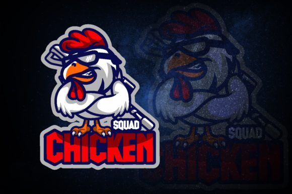 Chicken Squad E-Sport Logo: Perfect for Your Gaming Team