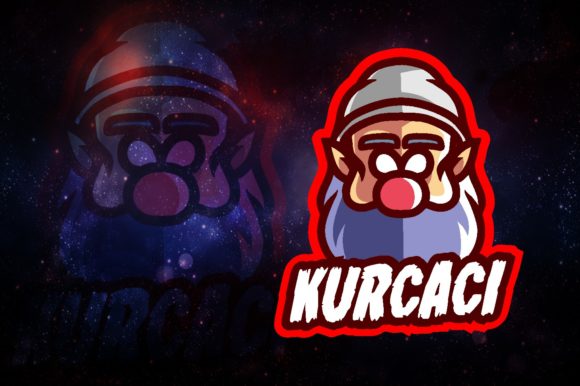 Creative Dwarf Gnome E-Sport Logo Design