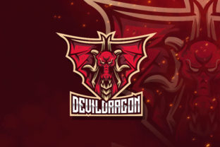 Devil Dragon Esport Logo Template: A Bold Brand Identity