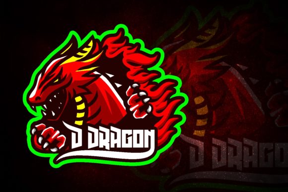 Dragon D E-Sport Logo: Perfect for Your Gaming Team