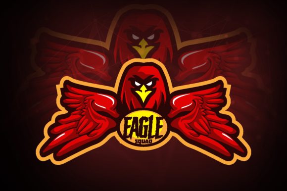 Emblem Eagle E-Sport Logo: Elevate Your Gaming Brand with a Professional and Versatile Design
