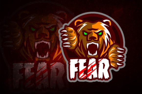 Fear Bear E-Sport Logo: Perfect for Your Gaming Brand