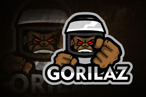 Gorillas Fight E-Sport Logo: A Perfect Fit for Your Gaming Team and Brand