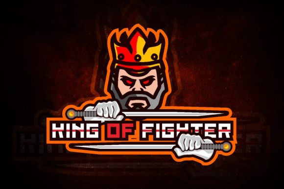 King of Fighter E-Sport Logo: Perfect for Your Team