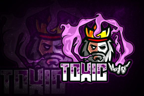 King Toxic E-Sport Logo: Perfect for Your Team