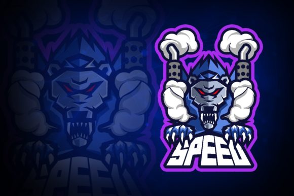 Lion Speed E-Sport Logo: Perfect for Your Team