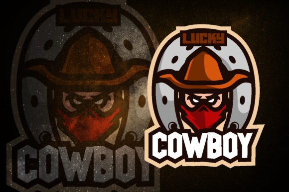 Lucky Cowboy E-Sport Logo: The Perfect Emblem for Your Gaming Team