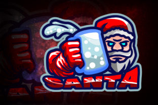 Perfect Your Gaming Brand with Santa E-Sport Logo