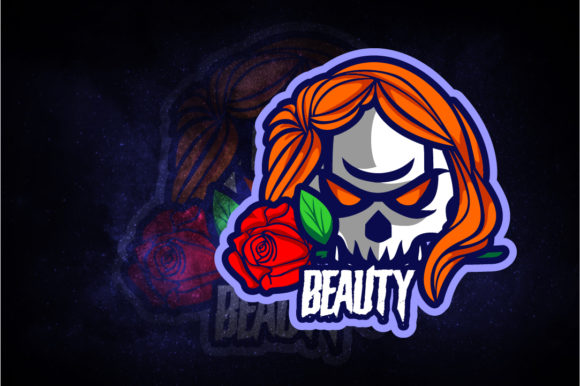 Skull Beauty E-Sport Logo: A Distinctive and Versatile Choice for Your Gaming Brand