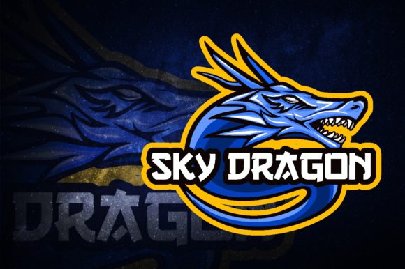 Sky Dragon E-Sport Logo: Perfect for Your Gaming Brand