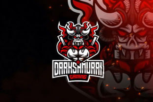 Unleash Your Gaming Brand with the Dark Samurai Esport Logo Template