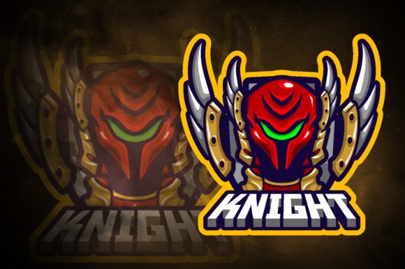 Unleash Your Gaming Brand with the Knight Armor E-Sport Logo