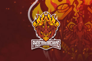 Unleash Your Gaming Brand with the Phoenix Machine Esport Logo Template