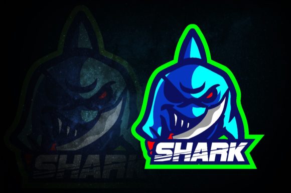 Unleash Your Gaming Brand with the Shark Pirate E-Sport Logo
