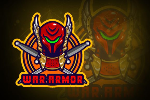 Unleash Your Gaming Brand with the War Armor E-Sport Logo