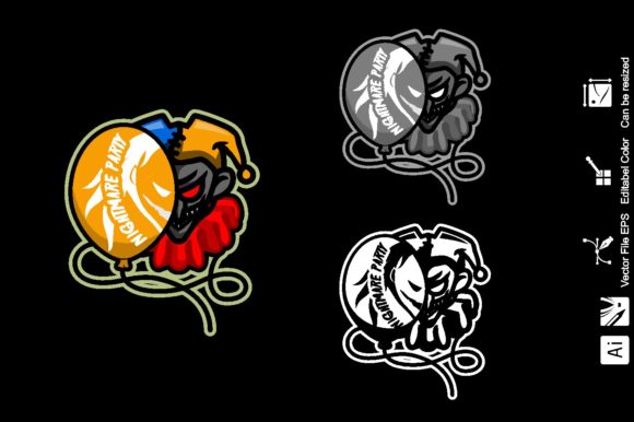 Unleash Your Gaming Team's Potential with the Nightmare Game E-Sport Logo
