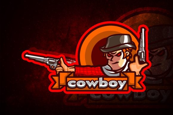 Unleash Your Gaming Team's Potential with the West Cowboy E-Sport Logo