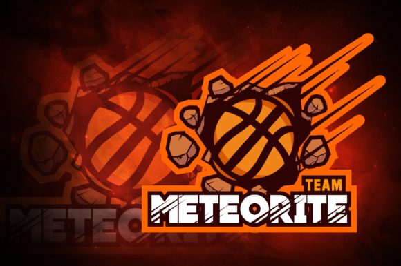 Unlock Your Gaming Brand with the Basket Ball Meteorite E-Sport Logo