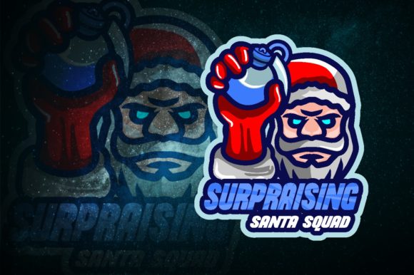 Unwrap the Magic with Santa Surprise E-Sport Logo for Your Gaming Team